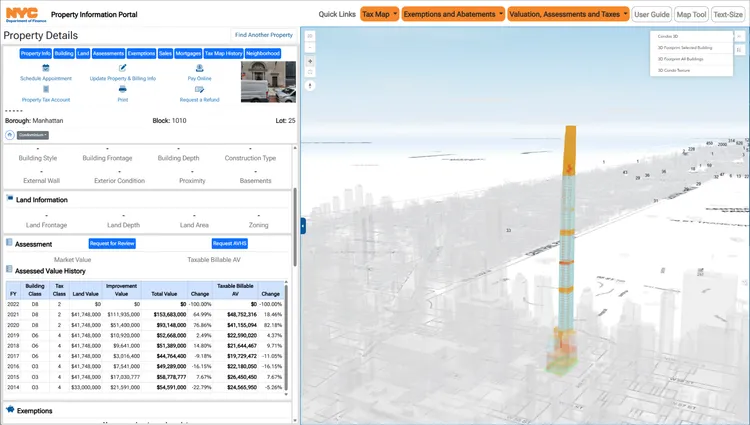 3D condominium visualization
